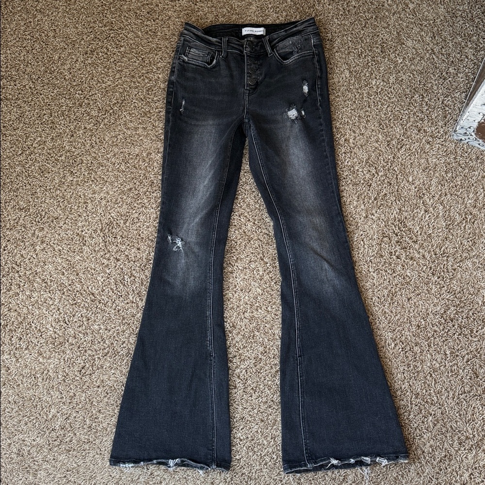 Flying Monkey Black Flare Jeans